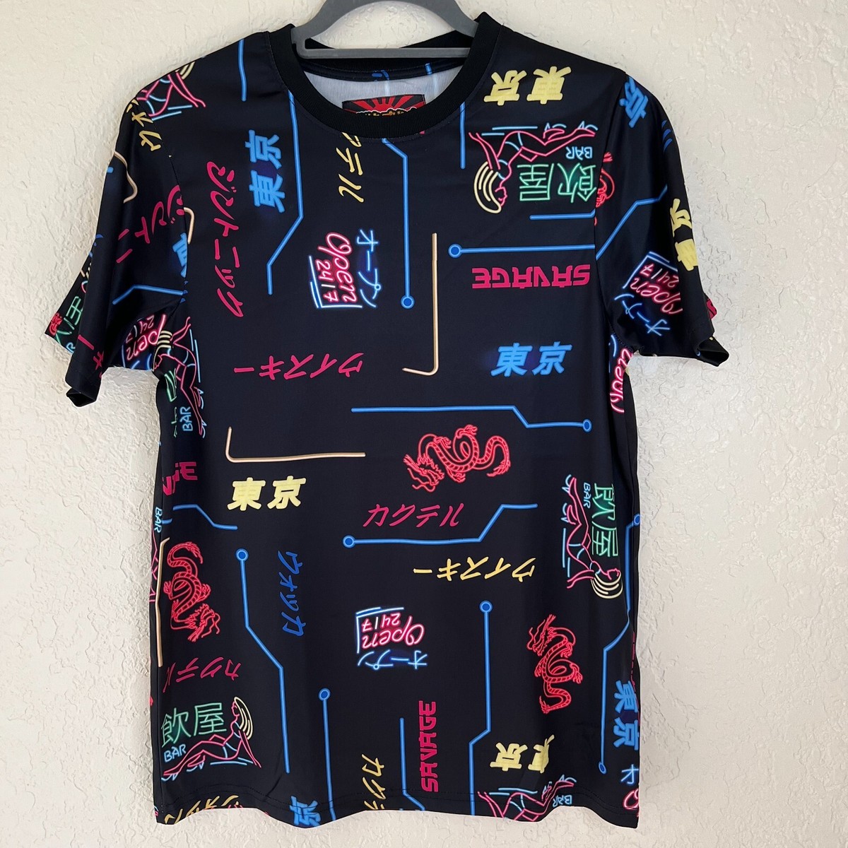 HONG KONG NEON T-SHIRT・BLACK Discover Hong Kong Glow-In-The-Dark T-Shirt, Size L | eBay