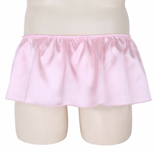 Para Hombres Brillante Satén Volantes Lencería Bloomer Ropa Interior Volantes Falda Sissy Bragas - Imagen 350 de 415