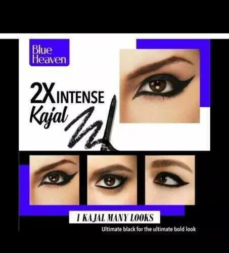 Blue Heaven Soft BLACK Kajal/Kohl Eye Liner No Smudge Water Proof Long Lasting - Picture 3 of 3