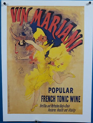 Cheret, Jules ''Vin Mariani'' Print Post of the Belle Epoque 12'' X 9''
