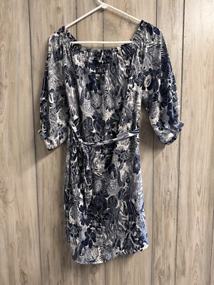 h&m blue off the shoulder dress Athena Blue Off-Shoulder Flutter Sleeves Cotton Fit and Flare Dress –  athenalifestyle.com