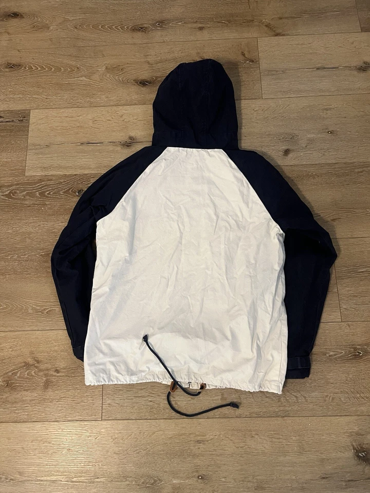 Chaqueta con Capucha The Hundreds Para Hombre Blanca Azul Cremallera Completa Talla Mediana Foto 2 de 3