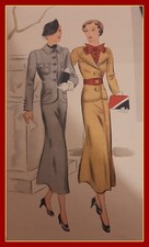 *-*LOTTO 7 RIVISTE  1935 /1936 ***  MANI DI FATA  *-* UNCINETTO MAGLIA RICAMO