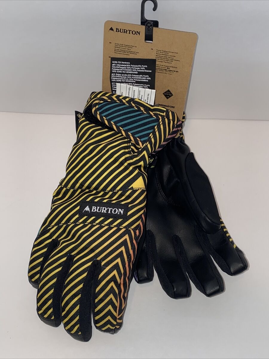 BURTON Womens Reverb Gore Glove, X-Small, Yellow, Purple &