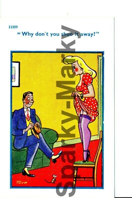 ''Warum schießt du es nicht weg'' Nr11989 Trow Vintage Postkarte K06