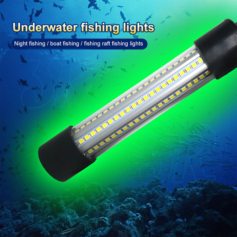 1200LM 12V LED Underwater Fishing Light Stick Squid Prawn Fish