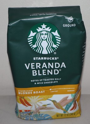 Starbucks Veranda Blend, Blonde Roast, Ground Coffee, 12 oz BB April 2025