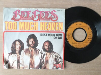Bee Gees   Too Much Heaven    7'' Single  Vinyl  vg++