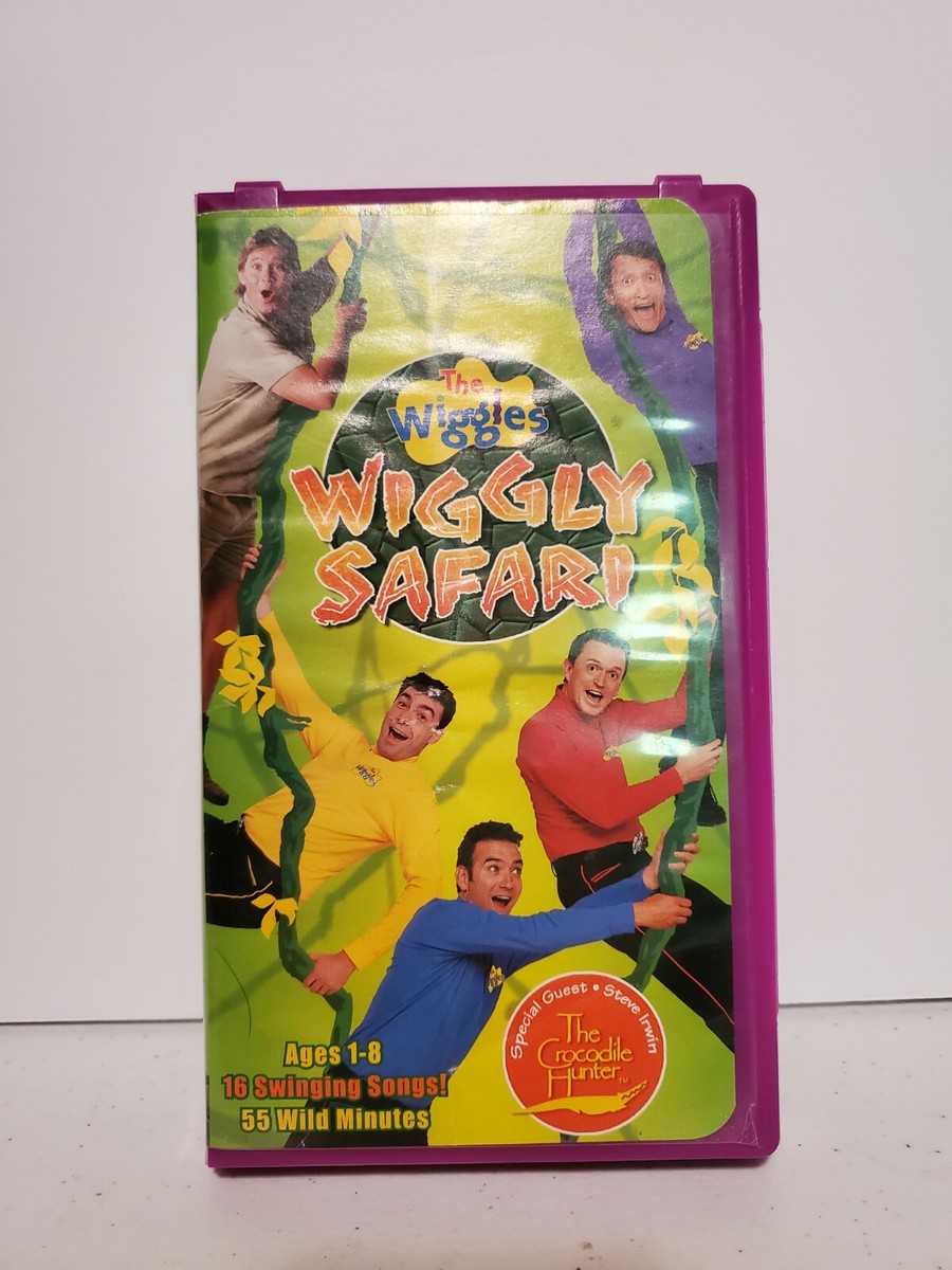 The Wiggles VHS Wiggly Safari Steve Irwin Crocodile Hunter 2002