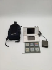 Nintendo DS Lite Console & 6 game Set, Charger and Nintendo Bag Tested Works