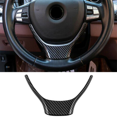 For BMW 5 6 7 Series F10 Carbon Fiber Color Car Steering Wheel Lower Trim Cover