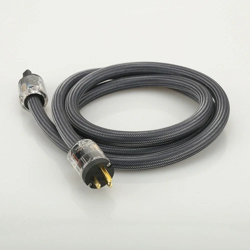 Audiophile HiFi Audio Power Cable Pure Copper EU US Schuko AU Mains Supply Cord - Picture 6 of 17