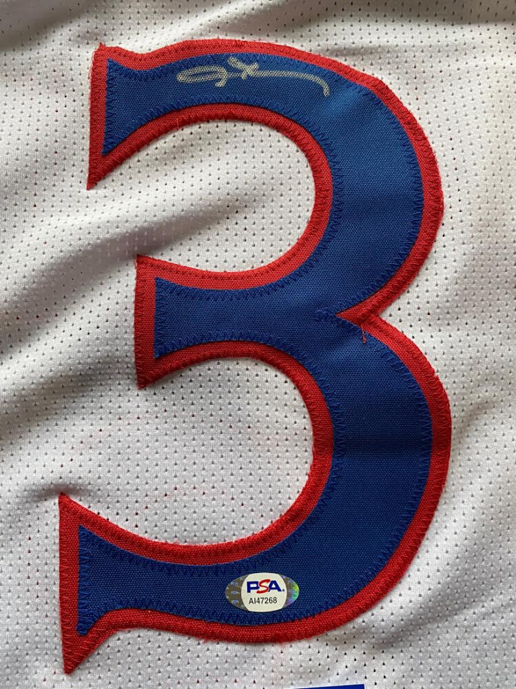 Maillot Philadelphia 76ers Signé Allen Iverson - Authentifié PSA - Original