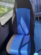 Shuttle Bus Transit Seats Blue Pattern Chair