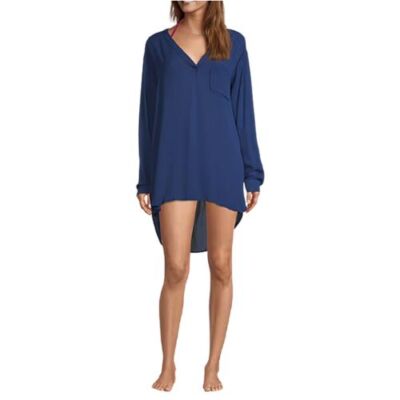 navy beach cover up dress Women's Half Zip Swim Dress Cover Up main image 1