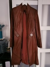 Long, Exquisite, Lamb Leather Tan Women's Coat