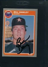 1985 Fleer #348 Bill Dawley Astros Signed Auto *45687