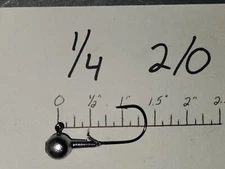 20 1/4oz Round Head Jigs Mustad BLN 32746 Hooks #2 #1 1/0 2/0 3/0 4/0  U Choose