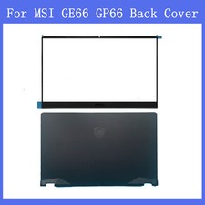 For MSI GP66 Vector Leopard MS-1541 1542 1543 Top Back Cover+ Bezel Hinges Black