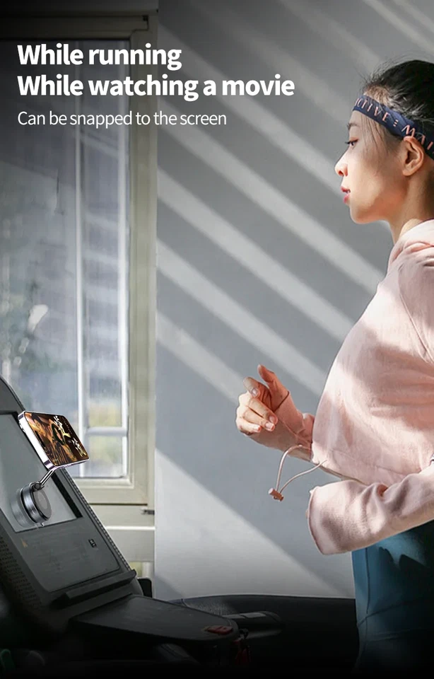 Car Mount Electric Vacuum Magnetic Phone Holder Foldable Strong Suction Stand - Image 4 of 4