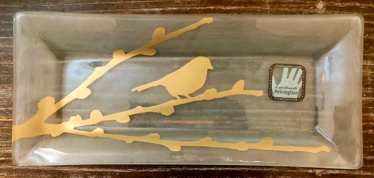 希少】 annieglass vtg 1997 1998 USA サイン入り 希少】 annieglass