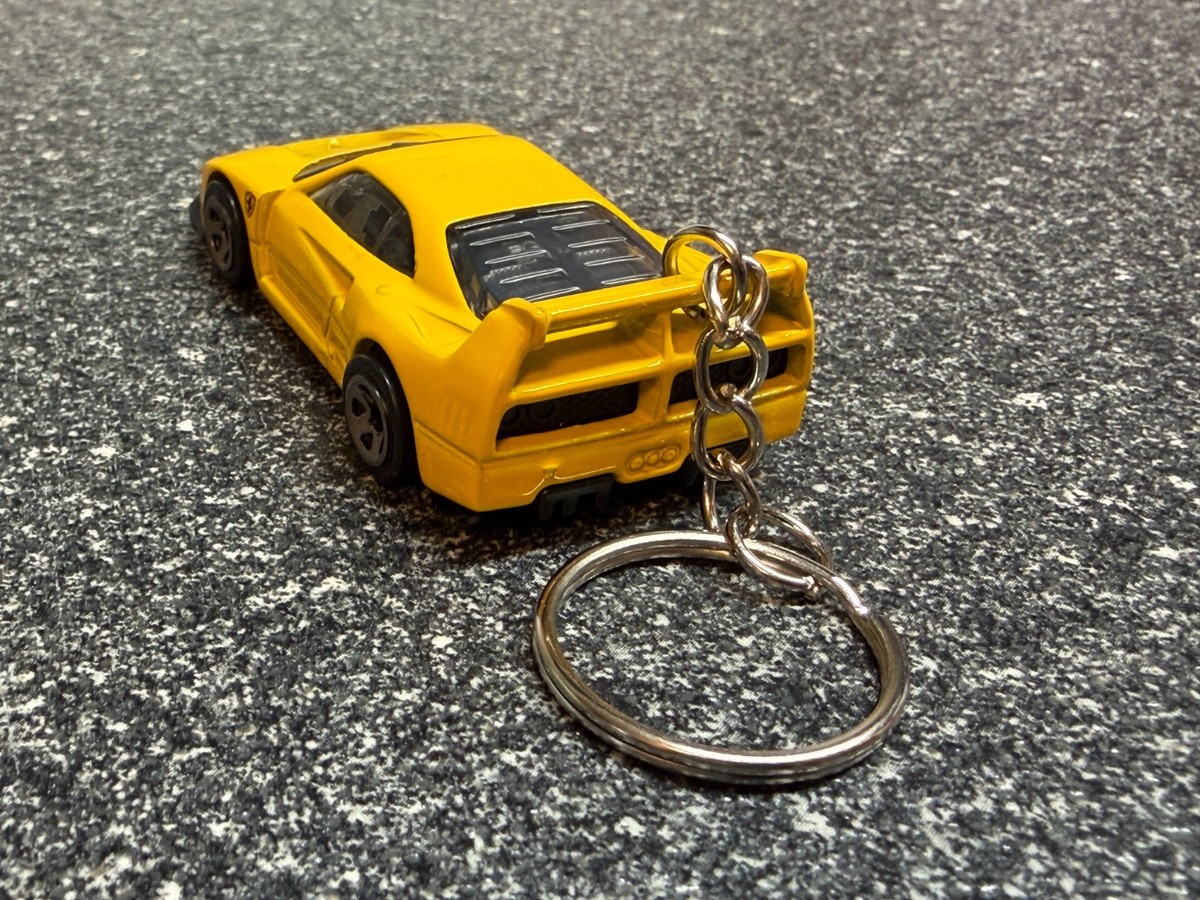 Ferrari F40 Competizione Keychain Yellow Hot Wheels Matchbox | eBay