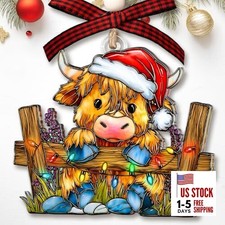 Christmas Ornaments - Ornaments for Christmas Tree 2025 Gifts for Highland Cow