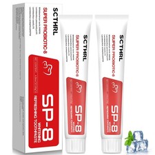 SP-8 New Version Toothpaste Probiotic Ultra Whitening Fluoride-Free Oral Care