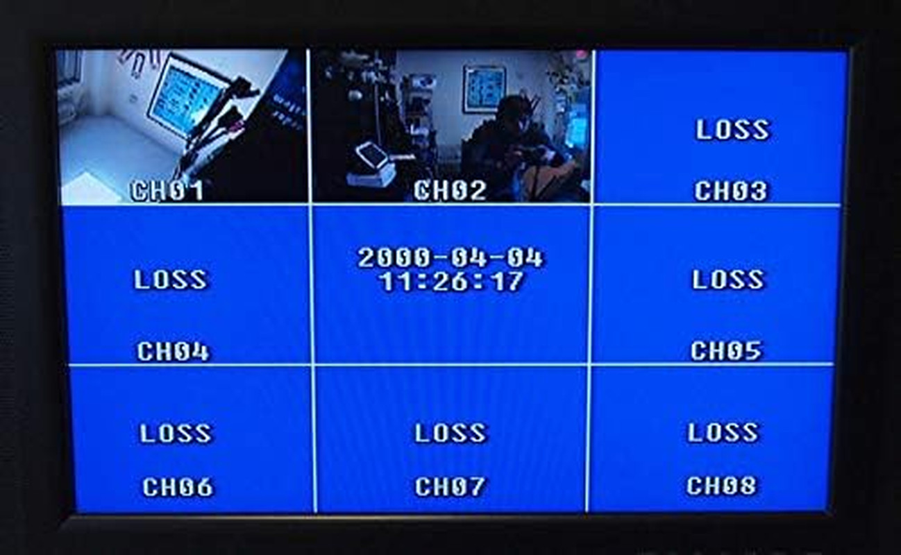 8 Channel Analog CCTV Video Multiplexer Color Quad Processor Screen Splitter wit