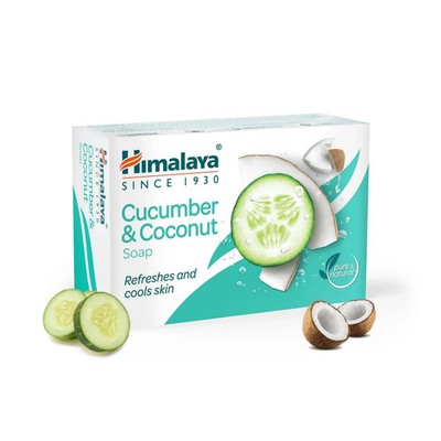 Himalaya Herbals Cucumber & Coconut Cools Skin Soap, 125gm SUPER SAVER PACK OF 2