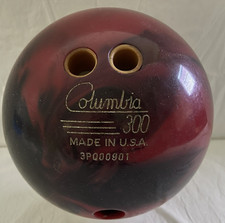 Columbia 300 WD 15 Lb Bowling Ball Galaxy Swirl Glitter Sparkle Red Yellow Gold