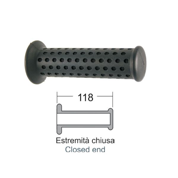 Piaggio Zip Rst 50 Paar Schwarze Domino Lenkergriffe 1996-1999 C0600-image