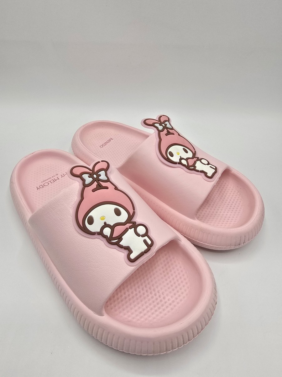 Miniso My Melody Slides Sandals Slippers 7-8 US 37-38 Euro Sanrio