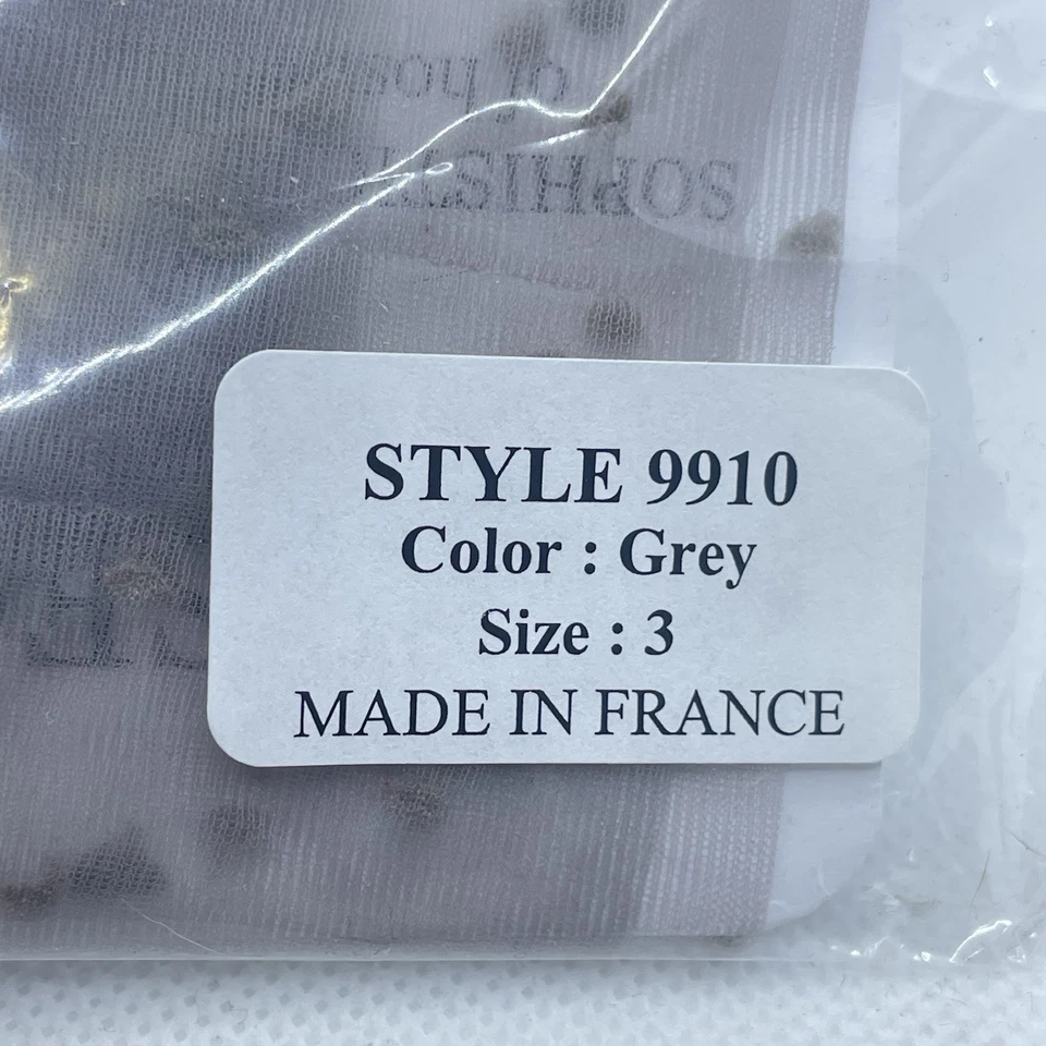 Rare Secrets In Lace #9910 Vintage Dot Stockings Grey Size Medium - Bild 4 von 4