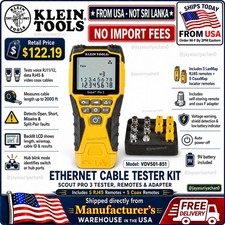 Klein Tools VDV501-851 Scout Pro 3 Ethernet Cable Tester Kit New in Box Sealed  