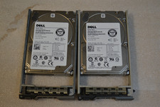 LOTE DE 2 unidades de disco duro Dell 600 GB 10 K RPM SAS 6G HDD 2,5 pulgadas SFF 6 Gbps con bandeja