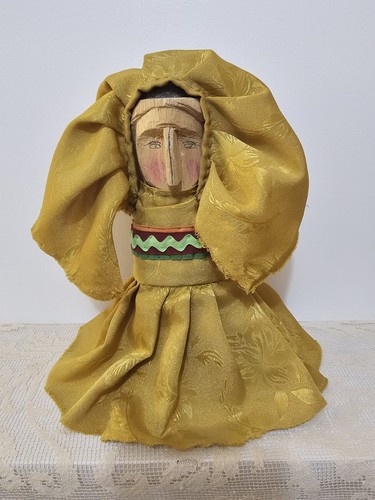 Vintage Kuna Nuchu Healing Doll - San Blas Islands Panama Folk Art - Hand