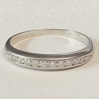 Platinum Vintage 15 TCW Diamond Size 6 Wedding Band 2.5 Grams