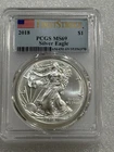 2018 Silver Eagle PCGS MS69 First Strike Flag Label ~ NO SPOTS ~ PRISTINE (X)