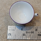 Miniature Tea Cup and Saucer CROWN STAFFORDSHIRE Fine Bone China VIOLETS — photo 5