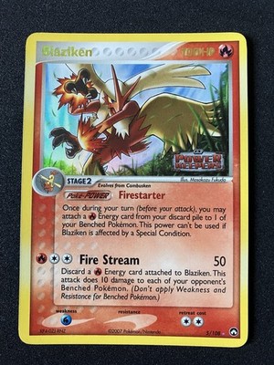 Blaziken Power Keepers Reverse Holo Rare Stamped Karte 5/108