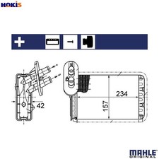 HEAT EXCHANGER INTERIOR HEATING AH 164 000S FOR VW SEAT FORD BRT/BVH 2.0L 4cyl