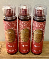 3x Bath & Body Works Disney Princess Collection Moana Fine Fragrance Body Mist
