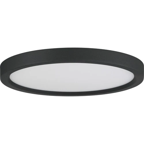Quoizel OST1711 Outskirts 11"W LED Flush Mount Ceiling Fixture - Nickel - Picture 6 of 12