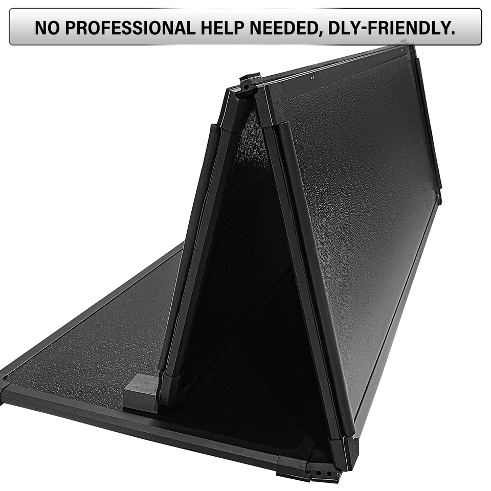 5.7FT Hard Tri-fold Truck Tonneau Cover For 2009-2025 Dodge Ram 1500 w/o RamBox Foto 2 de 4