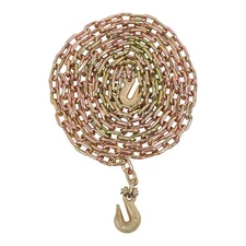 5/16'' × 20' Transport Binder Chain 4900Lbs G80 Chain Tow Chain With Hook