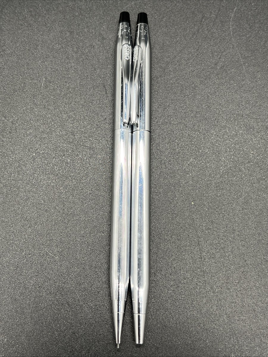 ヴィンテージSterling Silver 純銀CROSS ボールペン 2本 VINTAGE Cross Silver Ballpoint Pen & Century Silver Mechanical