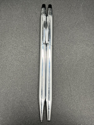 VINTAGE Cross Silver Ballpoint Pen & Century Silver Mechanical