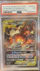 2019 POKEMON SM BLACK STAR PROMO #SM201 FULL ART/RESHIRAM & CHARIZARD GX PSA 7