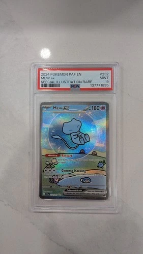 Mew ex 232/091 Special Illustration Rare PSA 9 TCG SV Paldean Fates